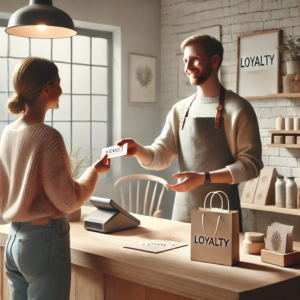Small modern shop with warm minimalist aesthetic representing customer loyalty during economic uncertainty